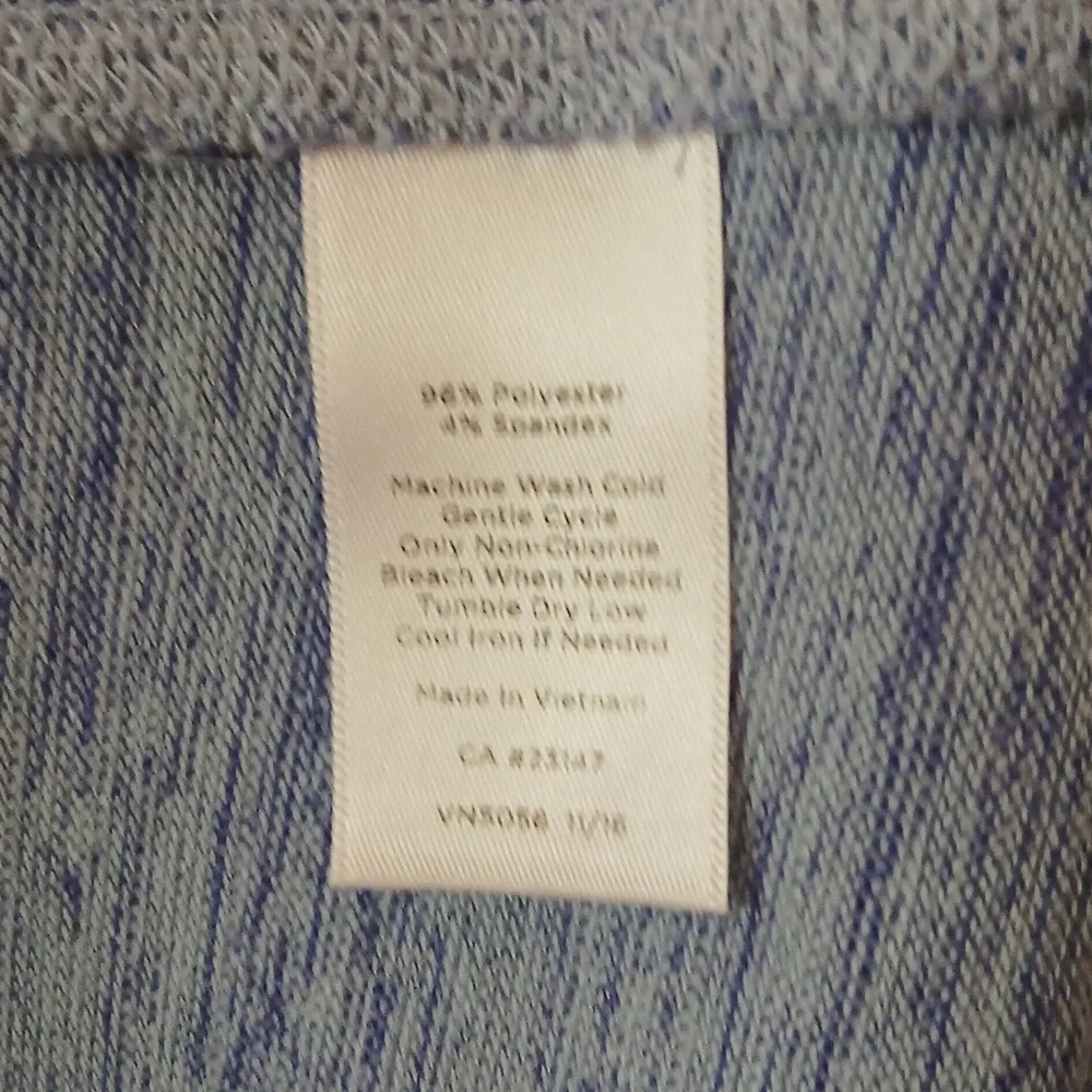 Light Blue Heathered Knit Dress – Petite Large